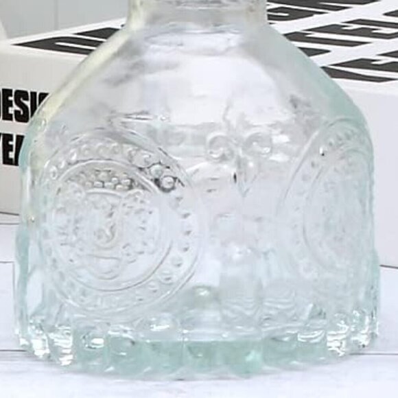 Clear Vintage Embossed Mini Vases (LOT OF 6) / BRAND NEW - Picture 2 of 7